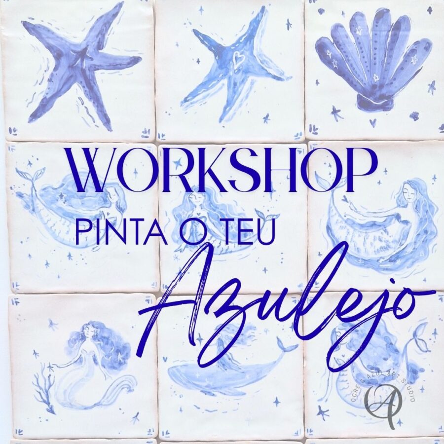 Workshop de pintura em azulejos por encomenda