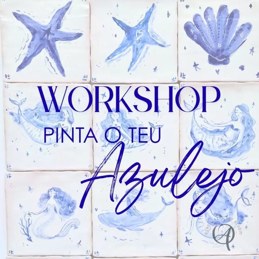 Workshop de pintura em azulejos por encomenda