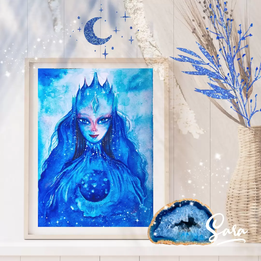 Guardiã dos Cristais da Lua- Art Print