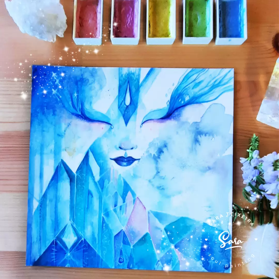 Pintura Guardiã do Reino Cristalino - Image 2